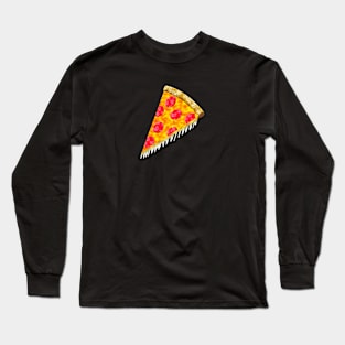 Vintage Ad Pizza Slice Long Sleeve T-Shirt